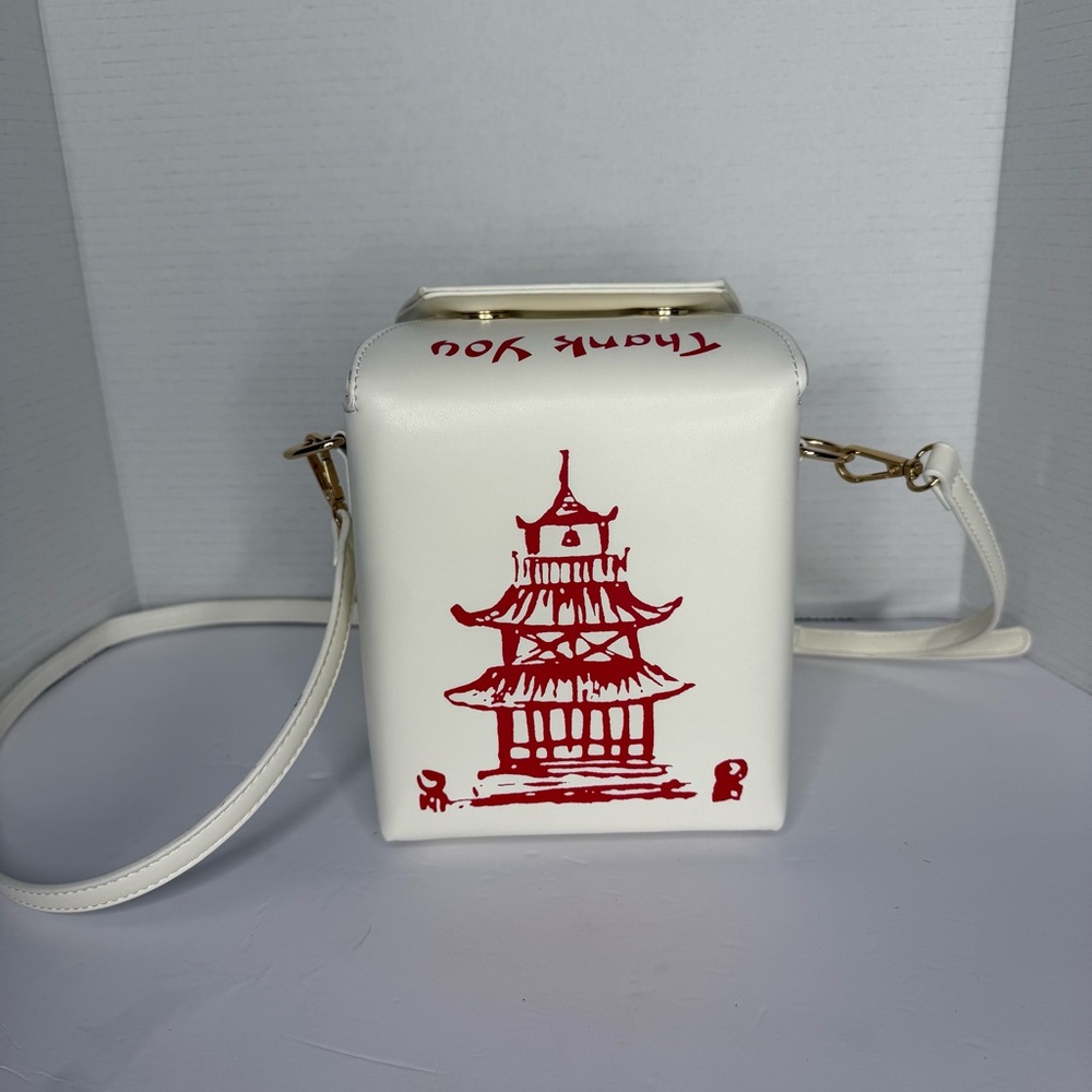 Chinese Takeout Purse PU Leather Crossbody Hand Bag for Women